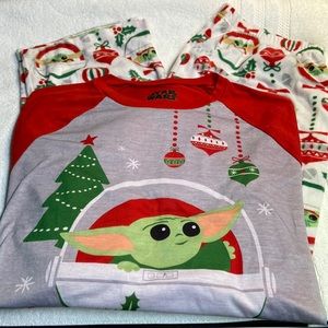 Star Wars Baby Yoda Christmas Pajamas-2 pc